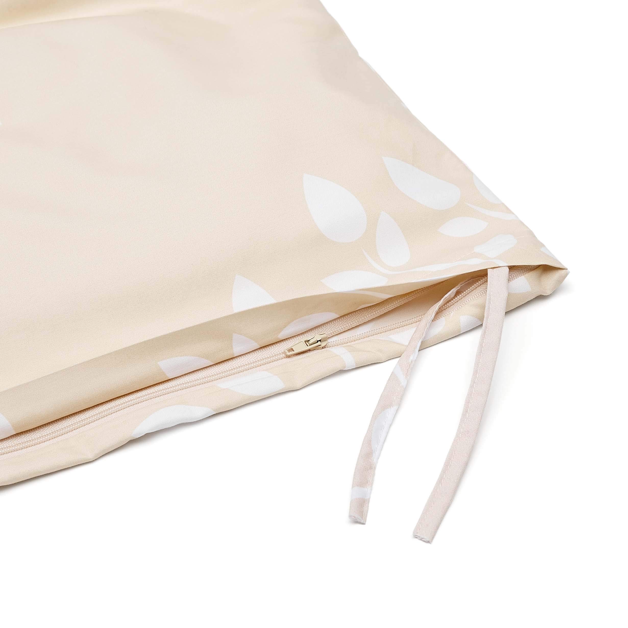 Amazon｜Amazonベーシック 掛け布団カバー 柄入り ベージュ 花柄